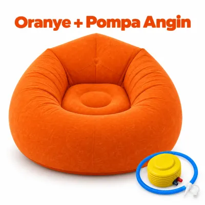 Lakoe Sofa Tiup Malas Sofa Angin Inflatable PVC Tebal Sofa Bag Penyimpanan Mudah