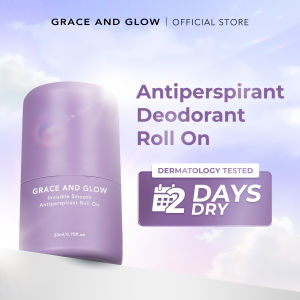 Grace and Glow Invisible Smooth Antiperspirant Roll On 20 ml | Deodoran Anti Bau Badan - Mengurangi Keringat Berlebih Pada Ketiak Hingga 48 Jam