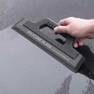 Ergonomic Automotive Window With Soft Silicone Edge Scratch Free Cleaning Tool For Glass Chrome Trim Protection