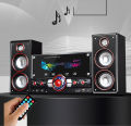 [ CHUẨN CHẤT LƯỢNG ÂM THANH ] Combo Trọn Bộ Dàn Loa Vi Tính Hyundai 3187, Bộ Loa Nghe Nhạc 2.1 RMS 50W, [Bluetooth – Karaoke – USB - Thẻ Nhớ] Tiếng Bass Căng Nghe Chắc, Có Điều Khiển, Loa Chơi Game Sống Động, Màn Hình Led Siêu Đẹp. 