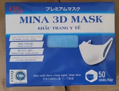 Khẩu trang 3D kids mask trẻ em hộp 50 chiếc Khẩu trang y tế 3 lớp vải lọc kháng khuẩn công nghệ nhật bản ôm gọn khuôn mặt - Hàng Chính Hãng SAFEMALL