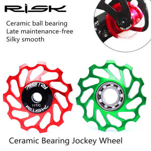 KKN Bike 11T Aluminum Alloy Jockey Wheel Rear Derailleur Ceramic Bearing