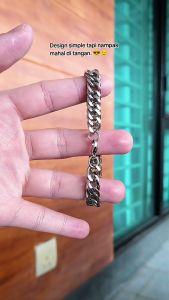 Vnox Fashion Men Stainless Steel Double Woven Chain Bracelet