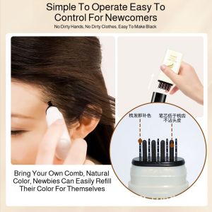 RH8 Color Cover Hair Pen for All Seasons  Suitable for All  Women  Adults  Waterproof and Sweatproof  Easy to Carry  Covers Gray Hair Naturally