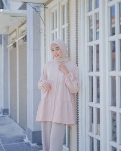 Dostifashion Vera Blouse | Atasan Wanita Muslim Lengan Kerut | Atasan Wanita Kerja Premium