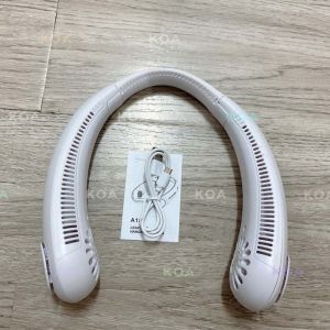GB02 Portable Neck Fan Electric Wireless Fan USB Rechargeable Mini Ventilation Cooling Bladeless Silent Neckband Fan For Sports KOA