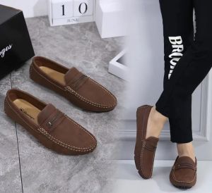 New mens soybean shoes fashion leisure footwear Loafers suede breathable driving shoes tide