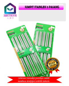 HATAYASHOP - SUMPIT STAINLESS KOREA ANTI KARAT 5 PASANG BERKUALITAS/ SUMPIT STAINLESS STEEL/SUMPIT PLASTIK/SUMPIT MELAMINE/SUMPIT BAKMIE/SUMPIT STAINLESS ANTI KARAT/ SUMPIT MIE/SUMPIT HIGIENIS/SUMPIT GADING/ SUMPIT MERAH HITAM PUTIH HIJAU SILVER OREN