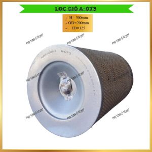 Lọc Gió Động Cơ Xe Tải A-073 KT 200x300. Lọc Karasawa mã Đáy Cạn Bằng Sắt