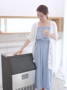 SALE Perfect GREAT Ice Maker Commercial Milk Tea Shop Large 70kg Large Capacity Small Fully Automatic Ice Cube Maker