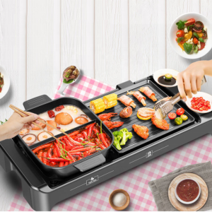 Bếp lẩu nướng 2 trong 1 chống dính cao cấp EB-8601
