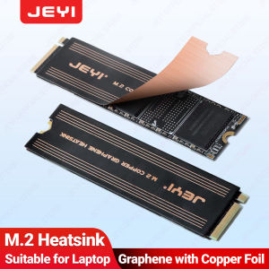 JEYI Graphene อ่างความร้อน SSD M.2กราฟีนแบบสองชั้นและหม้อน้ำการออกแบบเครื่องทำความเย็นฟอยล์ทองแดงสำหรับแล็ปท็อป PC NVMe NGFF 2280ไดรฟ์