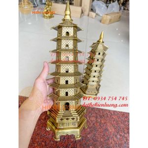 Tháp văn xương 7 tầng cho bé trai cao 30cm nặng 15kg và cao 40cm nặng 25kg (1 cái) (Tặng kèm đế gỗ)