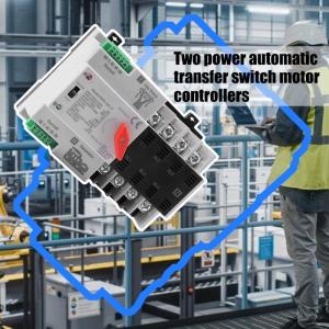 Upgrades Din Rail Mounted 100A Automatic Transfer Switches 4Pole Double Power Controllers for Emergency Power Supply Systems