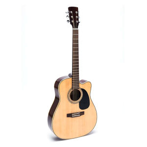 Đàn Guitar Acoustic DJ200 dáng thùng D khuyết cho âm thanh tốt ở các tần số dùng tập đàn và chơi lâu dài - Duy Guitar Store