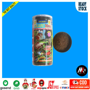 Makanan Ikan Fish Food AKARI TROPICAL PREMIUM 100 Gram Untuk Ikan Hias Guppy Cupang Bisa Bayar Di Tempat
