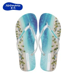 Hotmarzz Womens flip flops PVC anti slip slippers for outdoor wear beach clip on slippers HM7133
