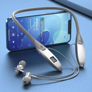 [PfiSo.] 60 Hour Play Wireless Earphones Bluetooth Headphones Neckband 5.3 Bass Headphone with Mic Stereo Sports Earbuds Headset