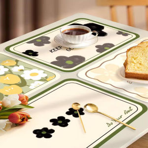 Alas Tatakan Piring Gelas Panci Alat Makan/Alas Tatakan Piring Meja Makan Table Material Tahan Panas Antislip Alas Meja Makan Table Mat Anti Panas 45CM X 30CM Alas Meja Makan Anti Panas