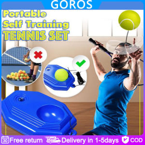 【In stock】 Single tennis training equipment trainer with elastic rope ball to practice self-weight rebound tennis self-learning floor player auxiliary tools