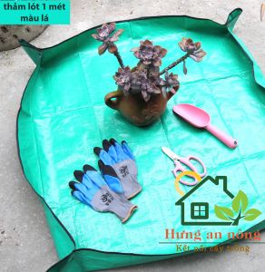 TLOT1M - Thảm lót làm vườn chống thấm nước thay chậu vệ sinh vườn size 1mx1m ( xem trong phần mô tả giúp ).