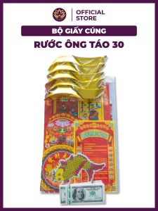 Bộ Giấy Cúng Ông Táo Rước Ông Táo 30 Tháng Chạp Đầy Đủ Giấy Áo Văn Khấn - Đồ Cúng Việt