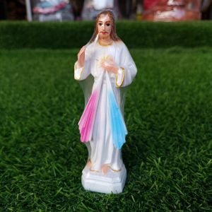 Tượng Chúa thương xót mini 15cm chất liệu nhựa composite trang trí xe hơi hòn non bộ