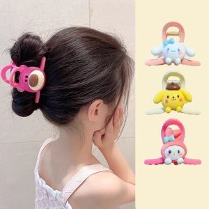 Kawaii Sanrio Cinnamoroll My Melody Cartoon Acrylic Hair Claw Clips Hair Grab Clip Shark Clip Hair Accessories Girls Gifts