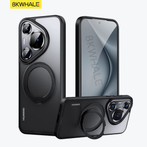 BKWHALE 360 ° quay đứng từ điện thoại trường hợp Đối với Huawei Pura80 Pura70 Pro Pura 70 80 Ultra Mate70 Mate60 Pro + Bìa sau chống sốc Vỏ từ chốt