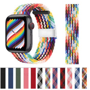 [SG] StockBraided Nylon Strap For iWatch Watch /Smart Watch Series Ultra/11/10/9/8/7/6/SE/5/4/3/2/1-49/46/42mm38/40/41mm&42/44/45mm