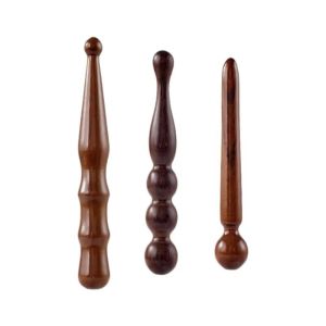 IIU Natural Sandalwood Wood Massage Stick Deep Tissue Wooden Acupoint Massage Tool Beauty Accessories Acupoint Reflexology Tool Full Body Relaxing