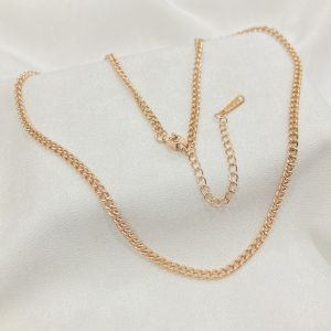 Kalung Titanium Rantai Wanita Pria Stainless Steel Kecil Import