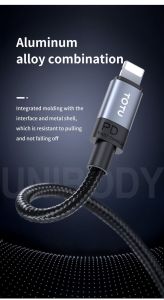 TOTU Kabel Charger Iphone/Lightning Fast Charging 5V/3A Up to PD 30W Panjang 2M/3M