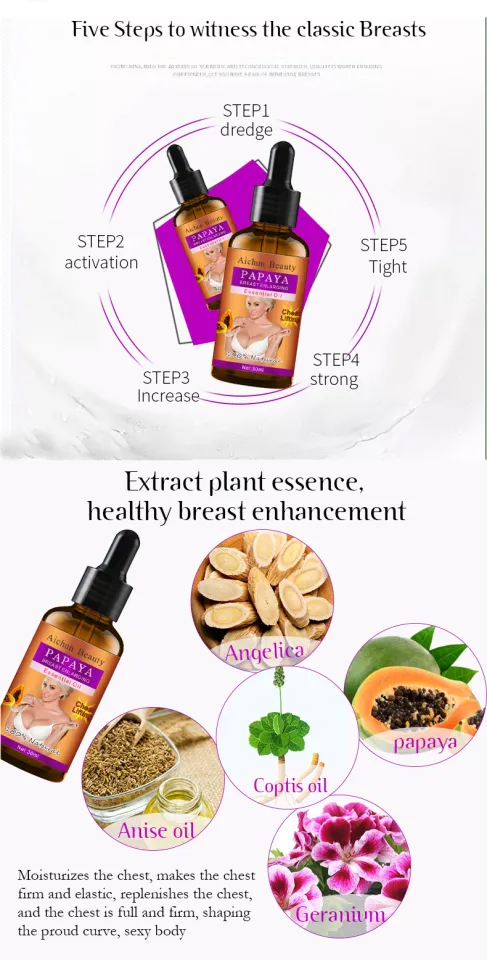 Authentic 100 Original Papaya Breast Enhancement Essential Oils