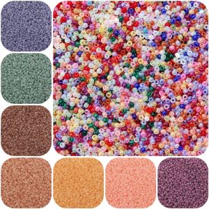 2700pcs/Lot 2mm Charm Czech Glass Beads Jewelry Loose Beads for Necklace Bracelet Earring DIY Jewerly Craft Making Garment Sewing Beads Accessories