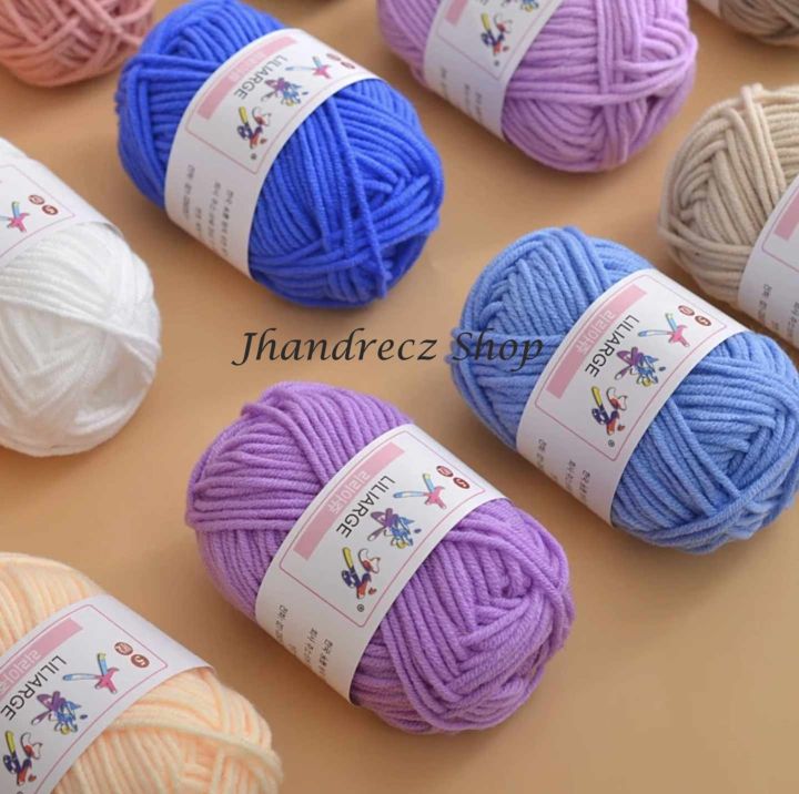 5ply 25g milk cotton yarn for hand knitting cotton yarn acrylic yarn ...