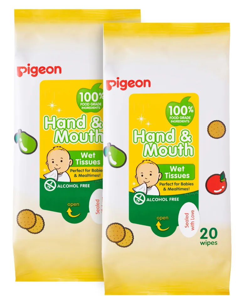 Pigeon hand store and mouth wipes