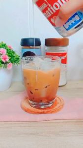 Gelas Kopi tanpa Gagang 255ml Gelas Minum Kaca Harian Gelas Matcha Latte Gelas Dalgona Gelas Puding