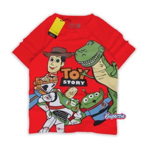 Kaos Anak Distro Laki Laki Usia 1-13 tahun Gambar Kartun Toy Story Woody