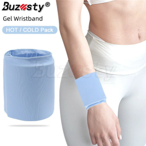 Buzesty cổ tay Túi đá bọc 360 ° bảo hiểm tái sử dụng nóng lạnh Gel nén hỗ trợ cổ tay Băng cổ tay dây đeo cổ tay mềm nóng trị liệu sweatband trị liệu lạnh gel lạnh gói cho thể thao và sử dụng hàng ngày