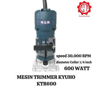 MESIN TRIMMER - PROFIL KAYU KYUHO KTR600 ROUTER 6.35mm