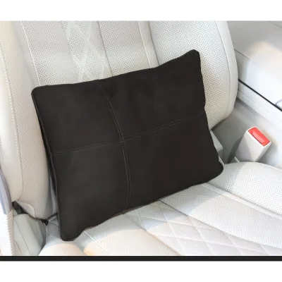 Gối Tựa Đầu Gối Tựa Lưng Ô Tô - Chất Liệu Da Lộn Kiểu Dáng Maybach Cao Cấp Thoáng Khí - Chống Đau Lưng Mỏi Cổ Vai Gáy
