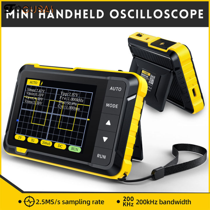 Digital Handheld Oscilloscope, Kethvoz Portable Touch Screen Tablet Oscilloscope Kit With 2 Channels/100Mhz Bandwidth/1GSa/s Sampling Rate/7-inch LCD Touch Screen Waveform Generator