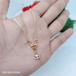 kalung anak karakter perhiasan aksesoris lapis emas selma