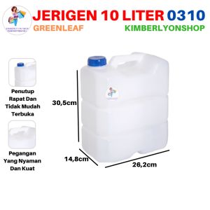 Jerigen Air Segi Indigo 10 Liter Jerrycan Dirigen Plastik 0310 Green Leaf