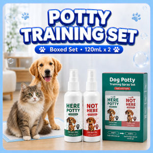 PETWELL 120ml Potty Training Spray for Dogs Cats Dog Pee Inducer Toilet Training Aid Odorless Safe