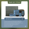 [FREE EXCLUSIVE BOX FOR GIFT] Kahf 5in1 Grooming Men Essential Set 3 (Face Wash, Deodorant, Sunscreen, EDT, Pomade/Hair Powder) - Paket Hampers Hadiah Perawatan dan Skincare Pria. 