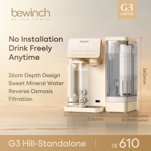 Bewinch G3 Desktop RO Reverse Osmosis Water Dispensers No Installation Needed with UV and Mineralization Functions Compact No Installation Suitable for Sideboard 7 Temperature Settings 6 Quantitative Levels