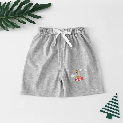 (6m-5years) Baby Children Short Pants Kids Cotton Casual Cartoon Prints PP Trousers Seluar Pendek Girls Boys
