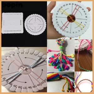 Bopin Round Square Handmade Beading Cord Disk Braiding Plate DIY Braided Braided Rope